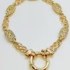 9CT Yellow Gold with Cubic Zirconia Stone Bracelet
