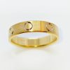 9CT Yellow and White Gold Wedding Band - Image 3