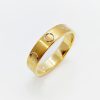 9CT Yellow and White Gold Wedding Band - Image 2